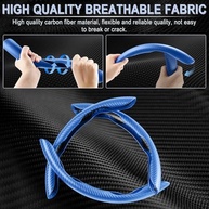 Amiss Capa Volante Fibra de Carbono 3 Peças: Segurança e Estilo Antiderrapante Universal (Azul) - imagem 3