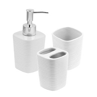 Conjunto 3 Peças para Banheiro Wolff Lines Branco - Organização Elegante e Moderna - imagem 2