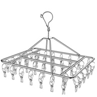 Varal de 40 Clips Inox - Prático e Retrátil para Roupas Íntimas e Pequenas Peças - imagem 1