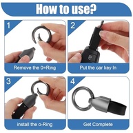 Mabor 2 peças de chaveiro de couro para chaves de carro, porta-chaves de liga de zinco com chaveiros, clipe de chaveiro multifuncional para homens e mulheres - imagem 4