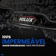 Jogo de Tapetes Emborrachados Premium Impermeável para Toyota Hilux 2019-2024 (3 Peças) - imagem 4