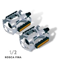 Pedal de Alumínio Polido 1/2 Rosca Fina: Leveza e Performance para sua Bicicleta Fixa - imagem 3