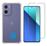Kit Premium Moto G05: Capa Anti-Impacto Transparente + Película Cerâmica 9D ou Privacidade - imagem 2