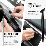 Kit Completo 10 Peças: Ferramentas Essenciais para Instalação de Película de Vidro de Carro e Vinil - imagem 5
