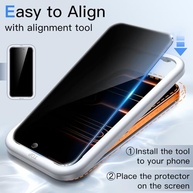 JETech Película Privacidade iPhone 17 Pro Max 6.9" + Protetor Câmera - Anti-Espião - imagem 5