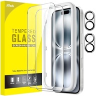 JETech Película de Vidro iPhone 16 6.1" + Protetor de Lente: Proteção Total HD - imagem 2