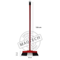 Vassoura de Pelo Sintético 30cm com Cabo e Base de Madeira - Ideal para Limpeza Eficiente em Pisos Lisos - imagem 3