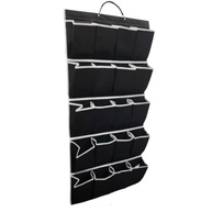 Sapateira de Pendurar Porta Vertical com 20 Bolsos - Organizador Dobrável em Tecido Respirável Antimofo - imagem 2