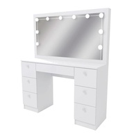 Penteadeira Ditália 7 Gavetas com Kit Iluminação Camarim - Design Moderno e Funcionalidade Premium - imagem 2