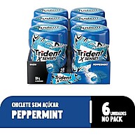 Trident XSenses Peppermint: Frescor Intenso Sem Açúcar (6x54g) - imagem 3