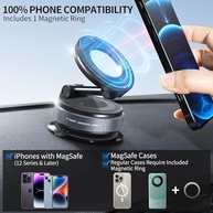 Suporte Magnético ILKCC com Sucção a Vácuo 360° - O Companheiro Perfeito para Seu Smartphone! - imagem 4