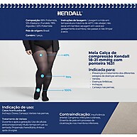 Meia Calça Kendall 1631 Com Ponteira – Compressão Média que Alivia Inchaço e Cansaço nas Pernas - imagem 2