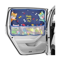 Persiana Blackout Bebê Carro: Proteção Solar UV e Bolsos Divertidos | 7 Ventosas - imagem 2