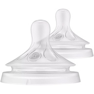 Bicos Pétala 3.0 Philips Avent com Válvula Anticólica - Fluxo 6 para Líquidos Espessos, Pacote com 2 - imagem 1