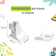 Trava Magnética para Gavetas e Armários - Kit com 4 Unidades | Segurança Total para Bebês e Pets - imagem 3