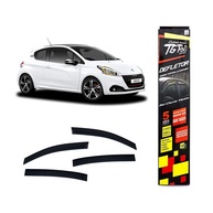 Kit 4 Calhas de Porta Fumê Tg Poli para Peugeot 208 Hatch 2013-2020 | Proteção e Estilo - imagem 1