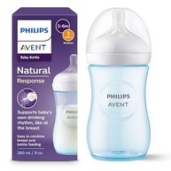 Mamadeira Philips Avent Pétala 3.0 260ml com Bico Médio - Azul - imagem 2