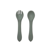Garfo e Colher de Silicone Infanti Piccolo - Seguro, Flexível e Livre de BPA - imagem 2