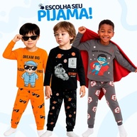 Pijama Infantil Menino: Conforto e Estilo! - imagem 1