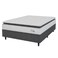 Cama Box Colchão Casal com Molas Ensacadas City Pillow Top 138x188cm - Conforto Premium com Design Moderno - imagem 1