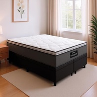 Cama Box Baú King com Colchão Molas Ensacadas e Pillow Top - Conforto Premium 193x203cm - imagem 3