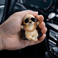Pingente Labrador Carro Floruit: Acessório Divertido e Charmoso para Espelho Retrovisor - imagem 3