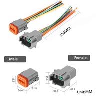 Conector Deutsch DT 8 Pinos à Prova d'Água (2 Unidades) - Ideal para Carros, Caminhões e Barcos - imagem 3