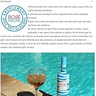 Vinho Rosé Piscine HAO BOSCH: Refrescância Listrada 750ml - imagem 4