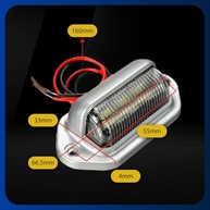 Lanterna de Placa Cromada 6 Leds para Caminhão e Carretinha - Iluminação Premium - imagem 4
