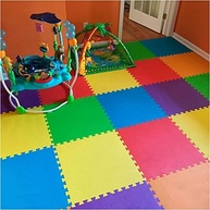Kit Tatame EVA Colorido 12 Placas 50x50cm - Segurança e Diversão para Crianças - imagem 5