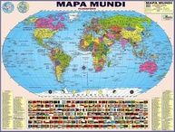 Mapa Mundi Político 2025 Atualizado - Planisfério Gigante 117x89cm - imagem 2