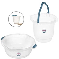 Kit Balde 8,5L + Bacia Plástica para Limpeza - Sanremo | Ideal para Casa e Lavanderia - imagem 2