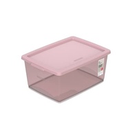 Caixa Organizadora Plástica 15L com Tampa Rosé - Linha My Closet | Organize com Estilo e Praticidade - imagem 2