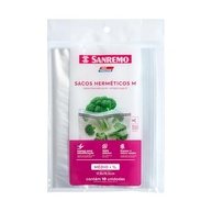 Sanremo Saco Plástico Hermético 1000ml com Fecho Duplo - Mantenha Alimentos Frescos por Mais Tempo - imagem 2