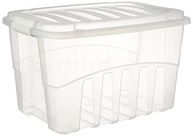 Caixa Plástica com Tampa e Trava 19,8L - Plasútil Incolor - Organize com Estilo e Segurança - imagem 2