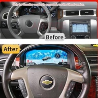 Painel Digital LCD 15.1" para Chevrolet Silverado 2007-2013: Cockpit Virtual Plug & Play - imagem 3