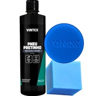 Pneu Pretinho Vonixx Brilho Molhado 500ml + Aplicadores: Revitalize Seus Veículos! - imagem 2