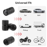 Tampas de Válvula de Pneu Universais em Alumínio - Proteção e Estilo para Seu Veículo (Kit 4 Peças) - imagem 3