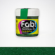 Pó Decoração Comestível Verde Menta 3g FAB – Brilho e Sabor! - imagem 1