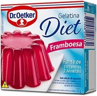 Dr.Oetker Dr. Oetker Gelatina Em Pó Diet Sabor Framboesa Sobremesa Com Sabor E Consistência Deliciosa Fácil De Fazer 12G - imagem 1