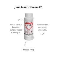 Kit Jimo 3 Inseticidas em Pó - Elimina Formigas, Traças, Baratas e Pulgas com Ação de Longa Duração - imagem 3