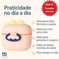 Porta Leite em Pó para Bebê com Dosador e Tampa Segura – 400ml, Livre de BPA, Ideal para Viagem e Passeio - imagem 5