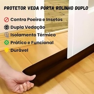 Protetor Veda Porta Duplo 80cm: Adeus Insetos, Poeira e Frio! 🚪✨ - imagem 3