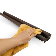 Protetor Veda Porta Duplo Rolinho Impermeável 90cm Marrom: Adeus Poeira, Insetos e Ruídos! - imagem 4
