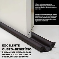 Protetor Veda Porta Duplo Premium Preto 80cm: Adeus Insetos, Poeira e Correntes de Ar! - imagem 4