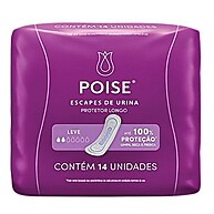 Poise Protetor Diário para Escape de Urina – Absorção Leve, 14 Unidades - imagem 1