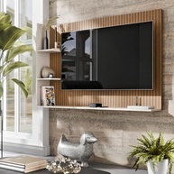 Painel para TV 50 Polegadas Berlin – Design Moderno com Nichos e Prateleiras - imagem 3