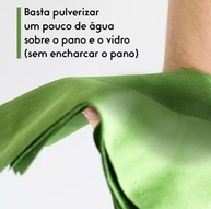 Kit 3 Panos Mágicos para Limpeza de Vidros e Espelhos | Ákora Poliéster e Poliamida | Verde - imagem 3