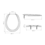 Assento Sanitário Lorenzetti Duratti Branco - OVAL Universal em Polipropileno Injetado - imagem 3