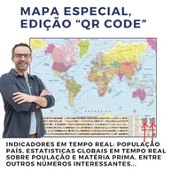 Mapa Mundi Político 2025: Atlas Escolar Geográfico Completo para Estudo e Decoração - imagem 3